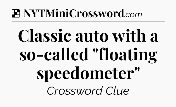 Solution: Classic auto with a so-called 