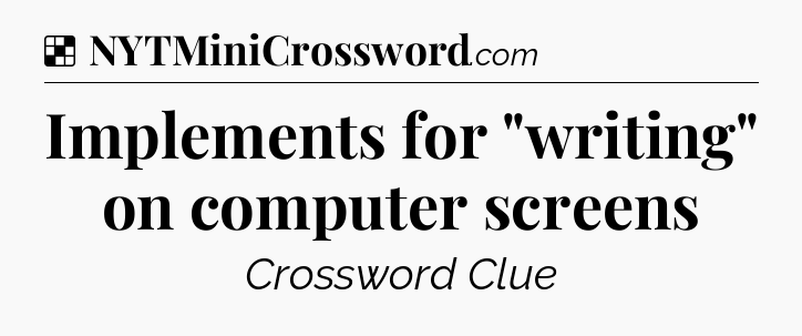 Solution: Implements for 