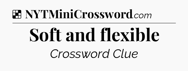 Solution: Soft and flexible - NYT Crossword