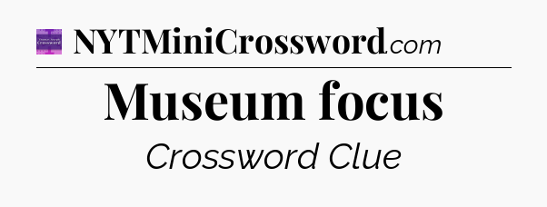 Museum focus - Thomas Joseph Crossword