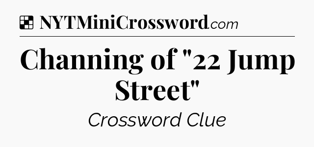 Solution: Channing of 