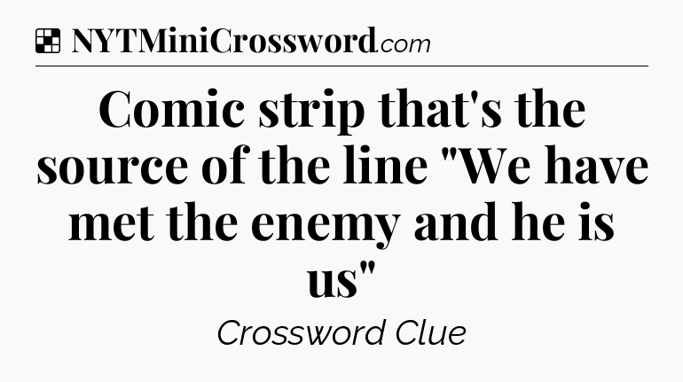 Solution: Comic strip that's the source of the line 