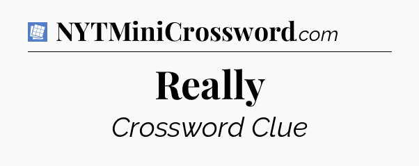 Really Puzzle Page Crossword Clue