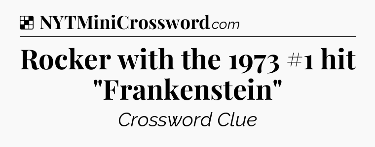 Solution: Rocker with the 1973 #1 hit 