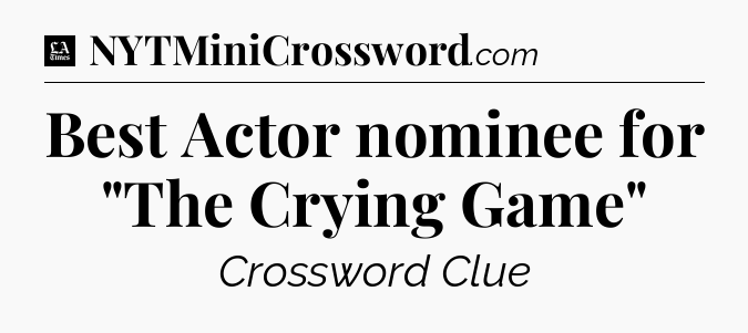 Best Actor nominee for 