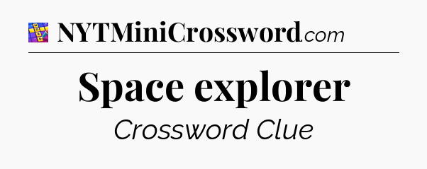 Space explorer Codycross