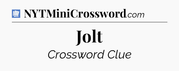 Jolt Puzzle Page Crossword Clue