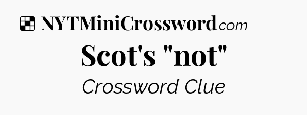 Solution: Scot's 