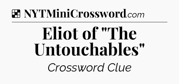 Solution: Eliot of 