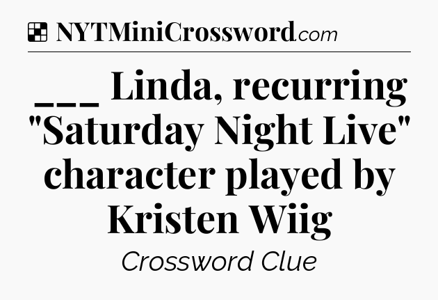 Solution: ___ Linda, recurring 