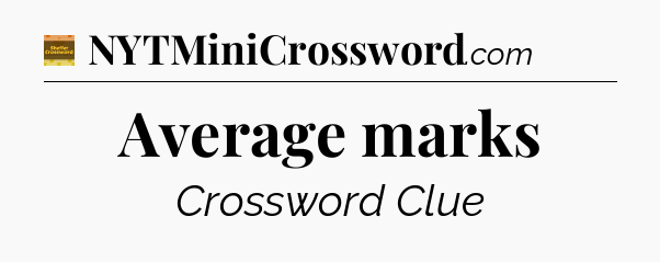 Average marks - Eugene Sheffer Crossword