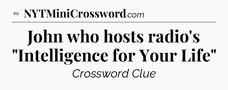 John who hosts radio's 