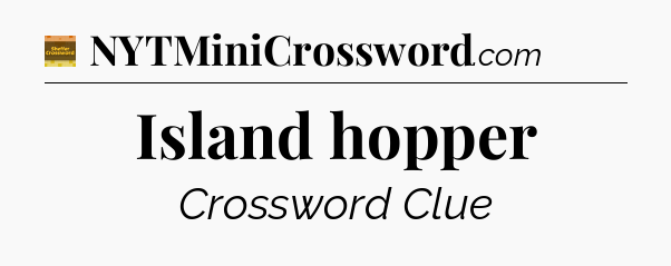 Island hopper - Eugene Sheffer Crossword