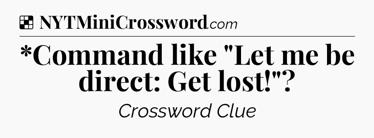 Solution: *Command like 