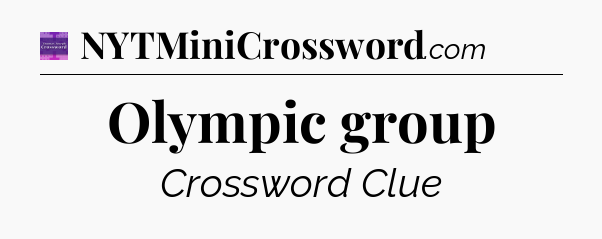 Olympic group - Thomas Joseph Crossword