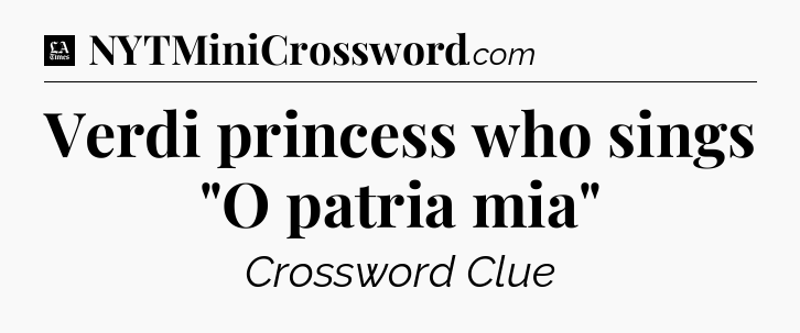 Verdi princess who sings 