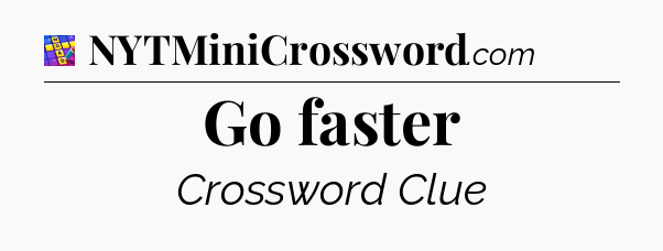 Go faster Codycross