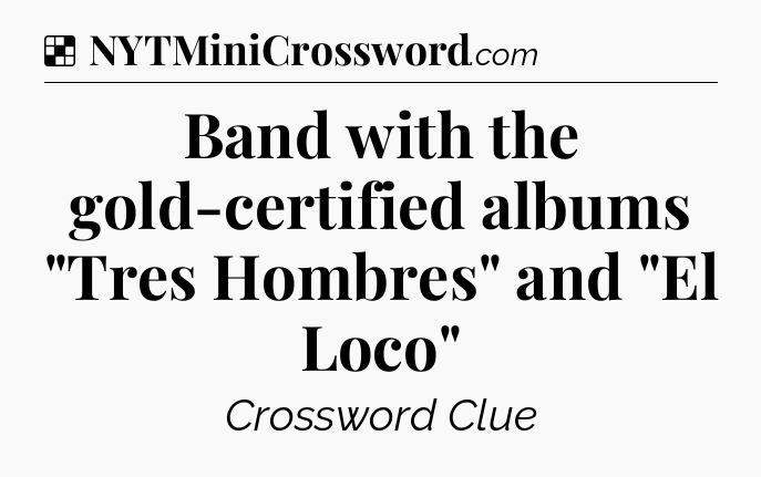 Solution: Band with the gold-certified albums 