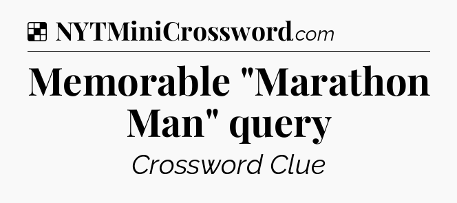 Solution: Memorable 