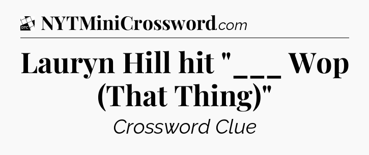 Lauryn Hill hit 