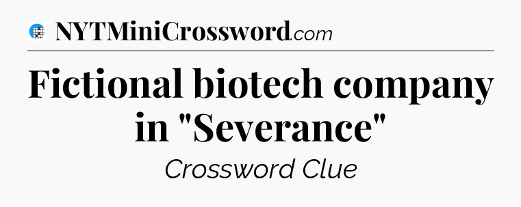 Fictional biotech company in 