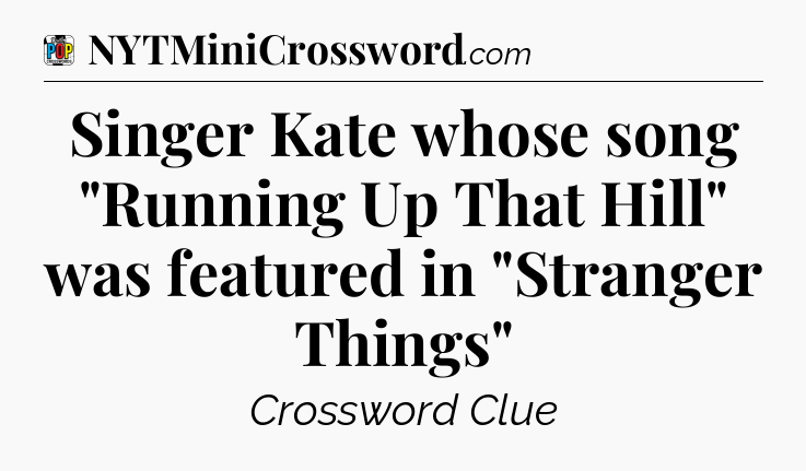 Singer Kate whose song 