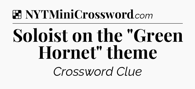 Solution: Soloist on the 