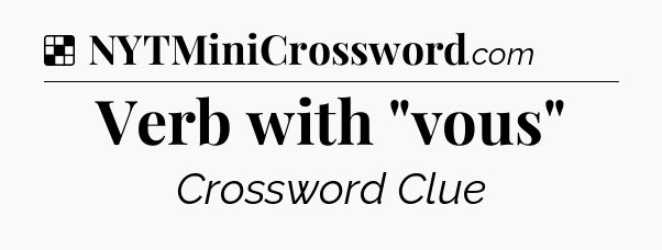 Solution: Verb with 