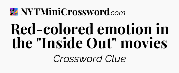 Red-colored emotion in the 