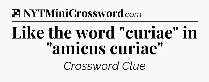 Solution: Like the word 