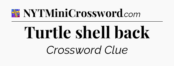 Turtle shell back Codycross