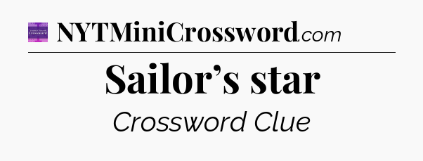 Sailor’s star - Thomas Joseph Crossword