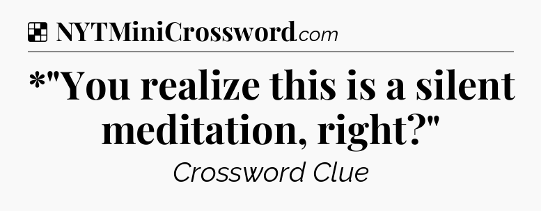 Solution: *