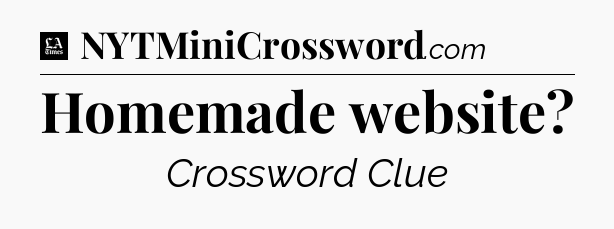 Homemade website - LA Times Crossword