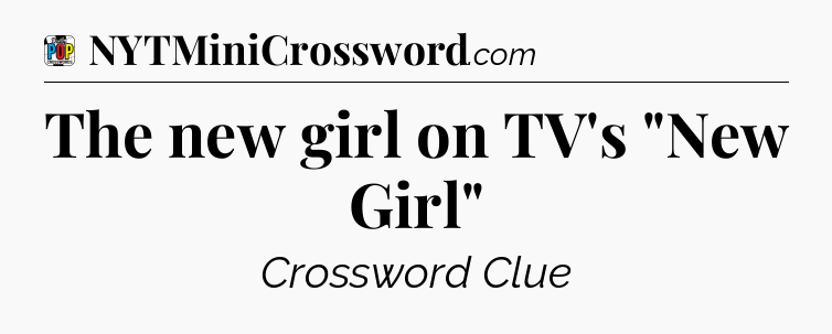 The new girl on TV's 