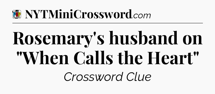 Rosemary's husband on 