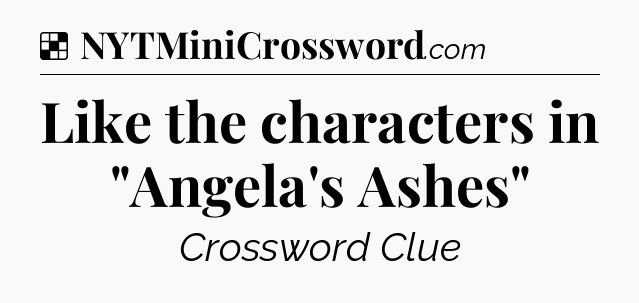 Solution: Like the characters in 