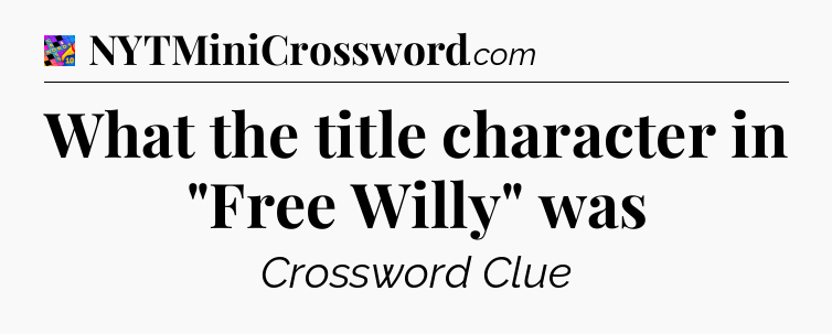 What the title character in 