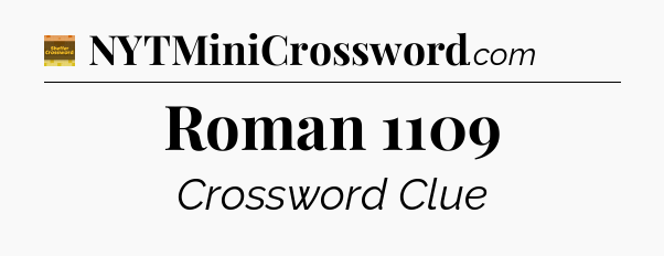 Roman 1109 - Eugene Sheffer Crossword