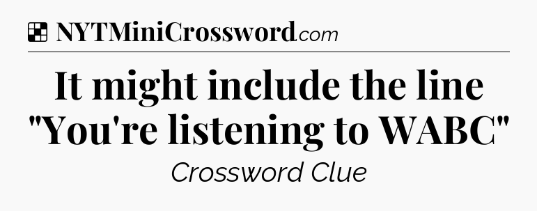 Solution: It might include the line 