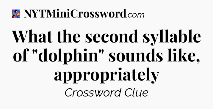 What the second syllable of 