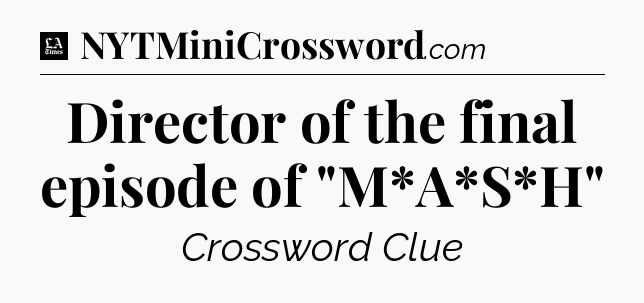 Director of the final episode of 