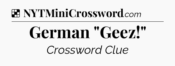 Solution: German 