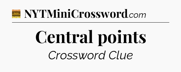 Central points - Eugene Sheffer Crossword