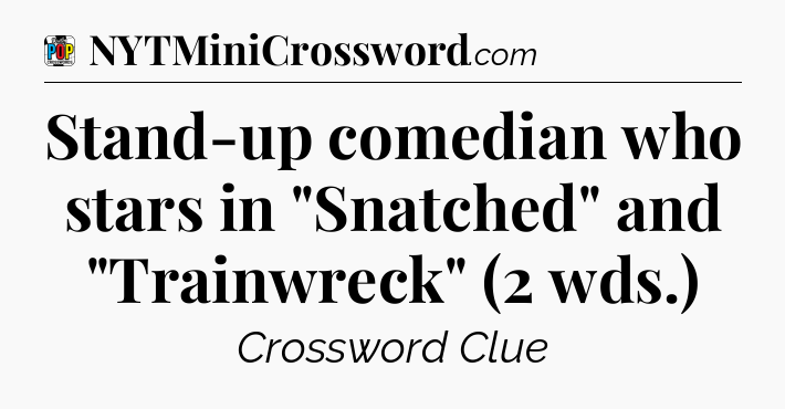 Stand-up comedian who stars in 