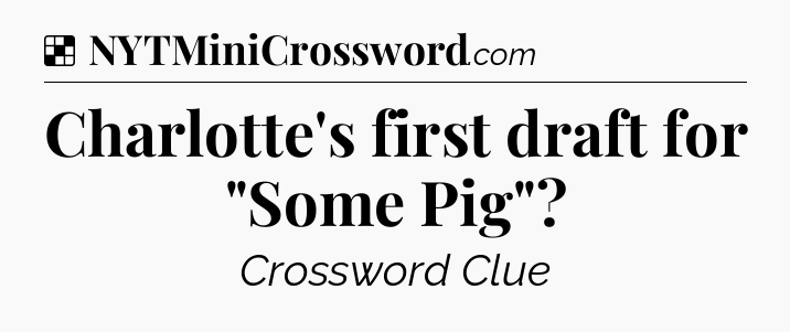 Solution: Charlotte's first draft for 