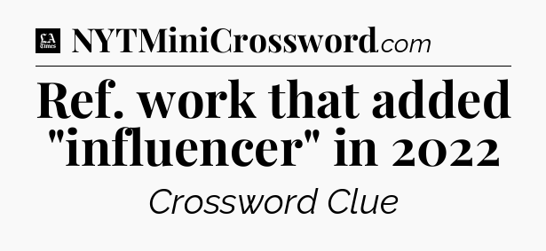 Ref. work that added 