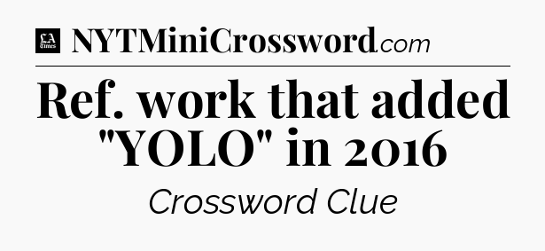 Ref. work that added 