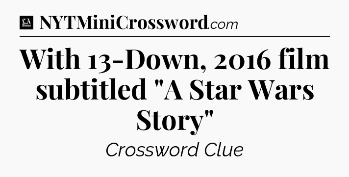 With 13-Down, 2016 film subtitled 