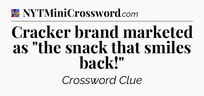 Cracker brand marketed as 